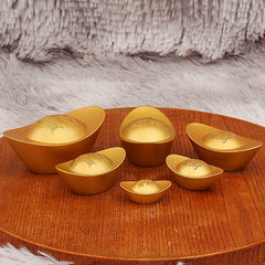 Prosperity Gold Ingot Statue Decoration (Lucky Golden Yuanbao)