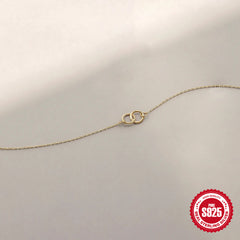 S925 Sterling Silver Double Loop Infinity Bracelet - Timeless & Versatile