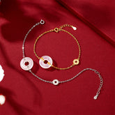 Yincheng S925 Sterling Silver Coin of Peace Bracelet