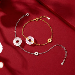 Yincheng S925 Sterling Silver Coin of Peace Bracelet