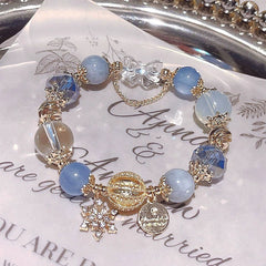 Eternal Harmony Bracelet - White Crystal Love Knot