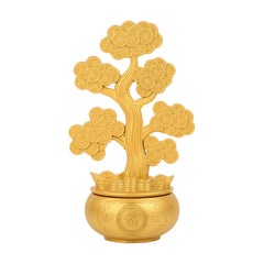 Metal Feng Shui Money Tree "Wealth and Prosperity" Alloy Decor for Home and Office