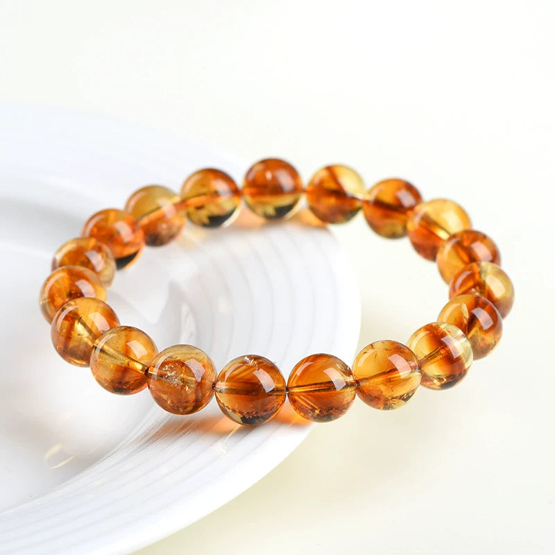 Natural Citrine Beaded Bracelet