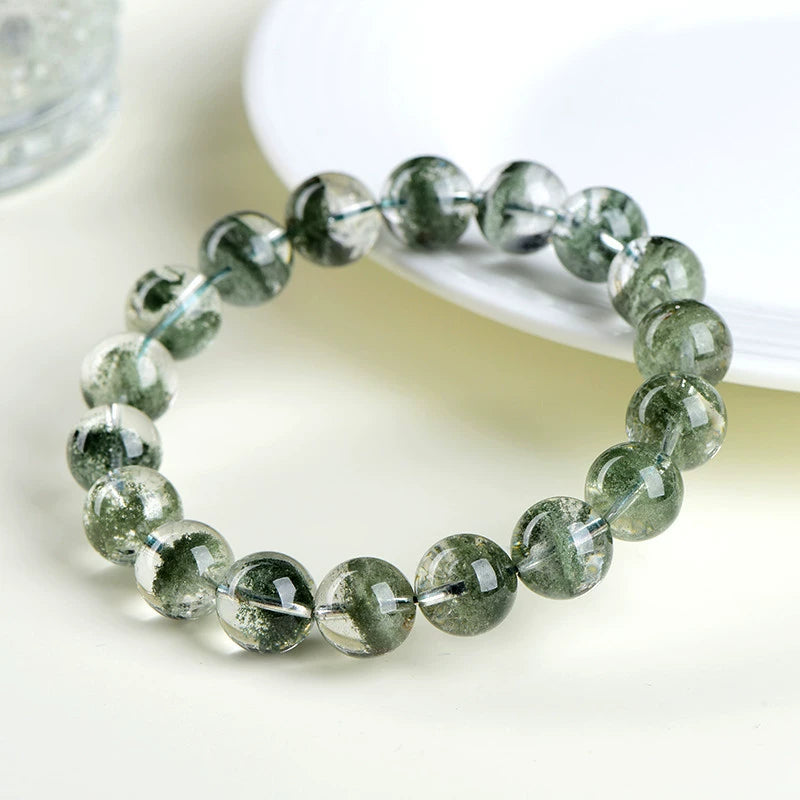 Natural Green Phantom Bracelet