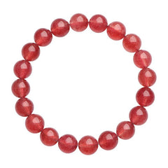 Natural Strawberry Quartz Beaded Bracelet