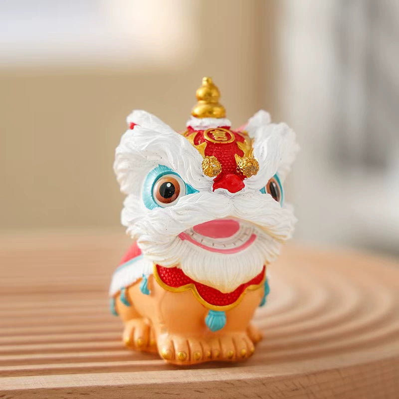 Imperial Guardian Lion Figurines (Traditional Chinese Fu Lions)