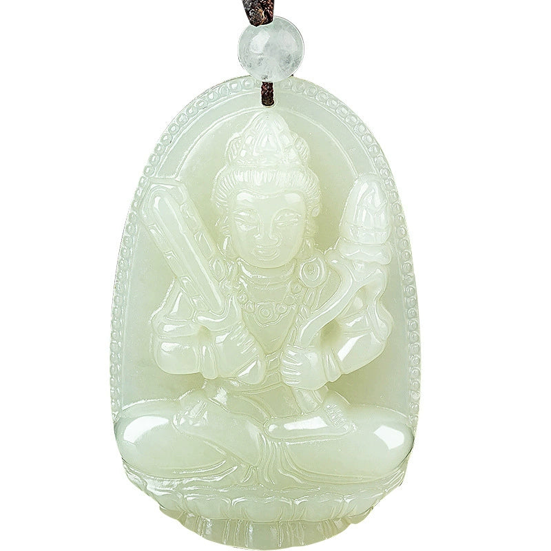 Xinjiang Hetian Jade Buddha Pendant